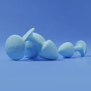 Zestaw trzech korków analnych Upko "The Mushroom" Butt Plugs Three-piece Set