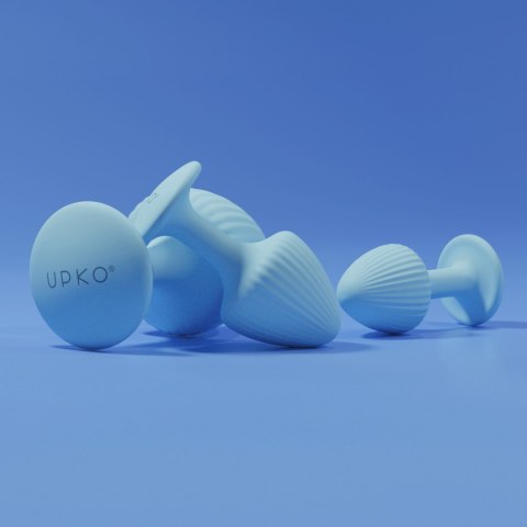 Zestaw trzech korków analnych Upko "The Mushroom" Butt Plugs Three-piece Set