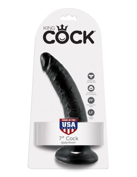 Dildo King Cock 7" Cock Black