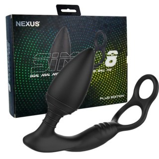 Wibrujący Korek Z Pierścieniami Nexus Simul8 Plug Edition Vibrating Dual Motor Anal Cock and Ball Toy