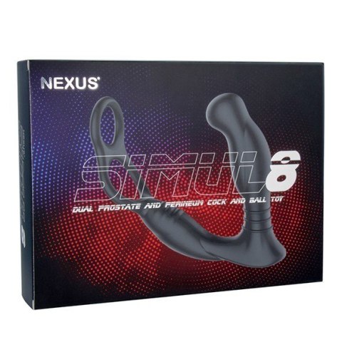 Wibrujący Korek Z Pierścieniam Nexus Simul8 Vibrating Dual Motor Anal Cock and Ball Toy