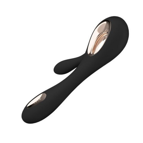 LELO Soraya Wave Black – wibrator króliczek z technologią WaveMotion™, czarny