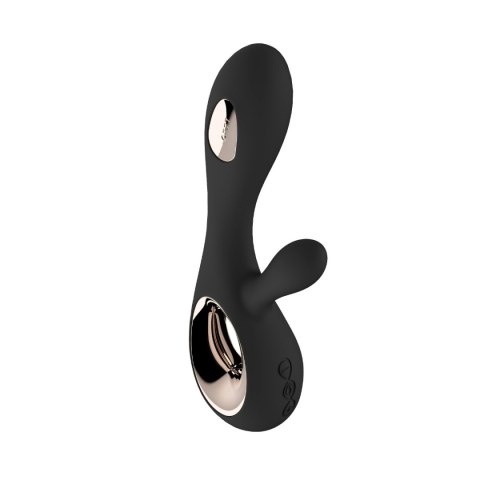 LELO Soraya Wave Black – wibrator króliczek z technologią WaveMotion™, czarny