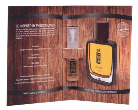 Perfumy męskie z feromonami Lovely Lovers BeMine Destiny Man 2ml