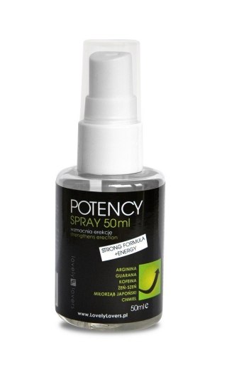 Płyn intymny wzmacniający erekcję Lovely Lovers POTENCY Spray 50 ml