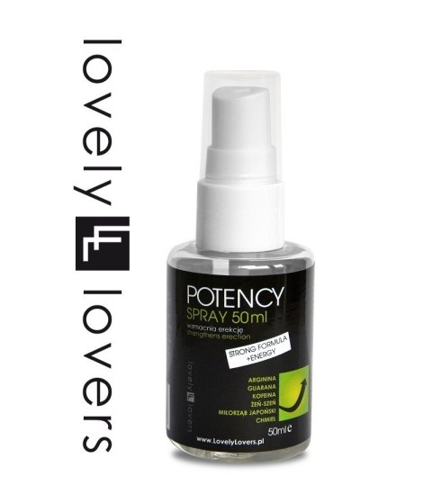 Płyn intymny wzmacniający erekcję Lovely Lovers POTENCY Spray 50 ml