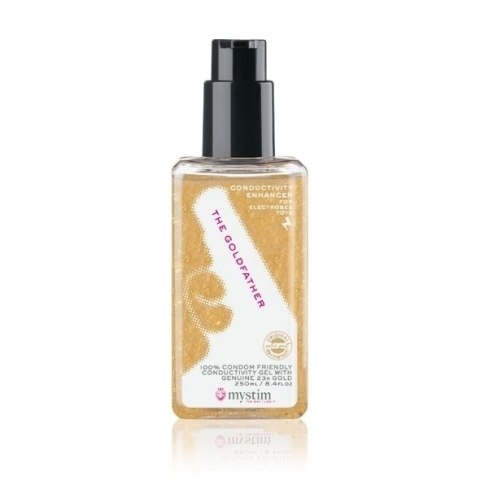 Żel przewodzący z płatkami złota Mystim - The Goldfather