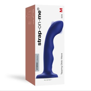 Wibrujący Strap-on-me Tapping Dildo Wave Night Blue