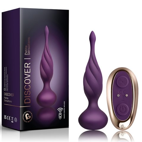 Korek Analny Sterowany Pilotem Rocks-off Petite Sensations Discover Purple