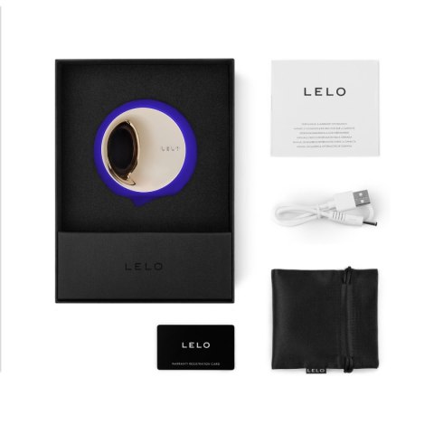 LELO Ora 3 Midnight Blue – elegancki, kompaktowy stymulator w głębokim, morskiej niebieskiej barwie