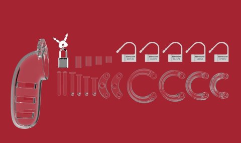 Klatka erekcyjna Model 06 - Chastity - 5.5" - Cock Cage - Transparent Klatka erekcyjna