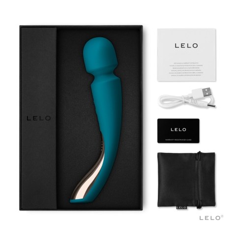 LELO Smart Wand 2 – wodoodporny masażer ciała, ocean blue, 10 trybów masażu