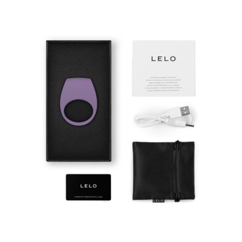 LELO Tor 3 – zawartość zestawu: pierścień, ładowarka USB, etui
