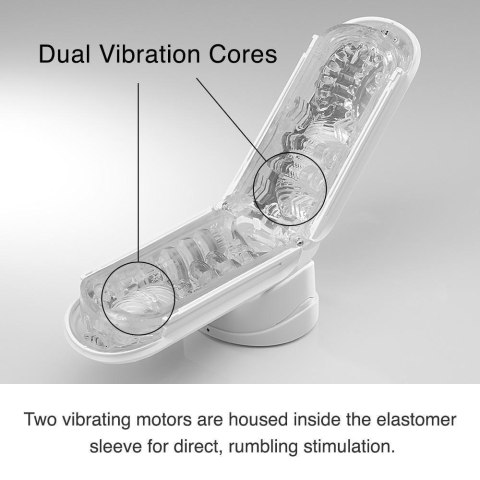 Masturbator z wibracjami Tenga Flip Zero Electronic Vibration White