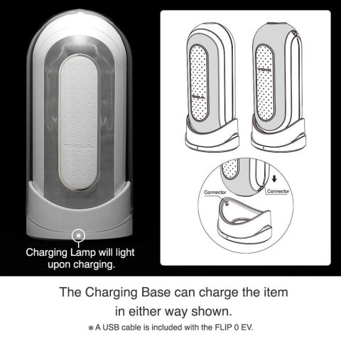 Masturbator z wibracjami Tenga Flip Zero Electronic Vibration White