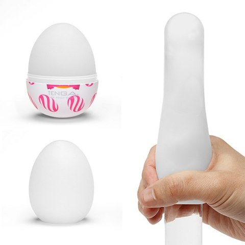 Elastyczny mini masturbator jajko Tenga Egg Wonder Curl EGG-W05