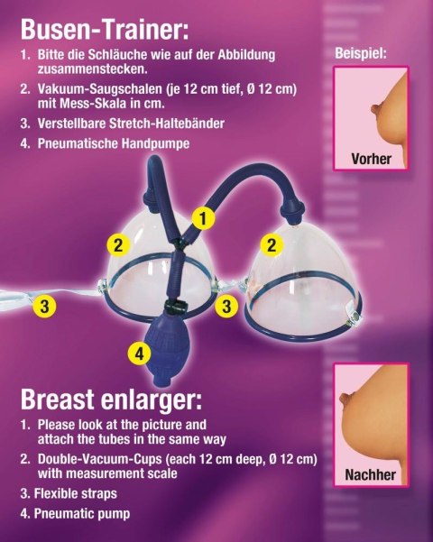 Pompka na piersi Busensaugschalen "Easy Grow"