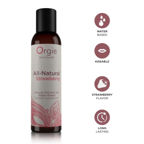 Żel intymny ORGIE All - Natural Strawberry 150 ml