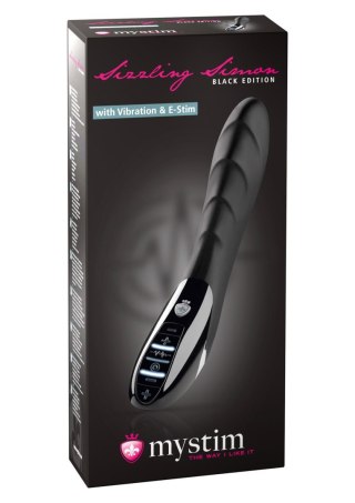 Wibrator Sizzling Simon Estim Vibrator Black