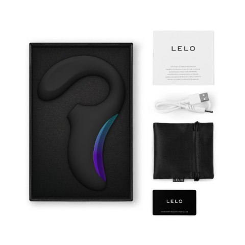 LELO Enigma Wave – zestaw zawierający ładowarkę USB, satynowe etui i instrukcję obsługi