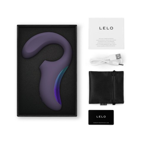 LELO Enigma Wave – zestaw zawierający satynowe etui, kabel USB do ładowania i instrukcję obsługi