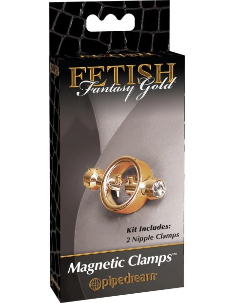 Fetish Fantasy Zaciski na Sutki Gold Magnetic Clamps