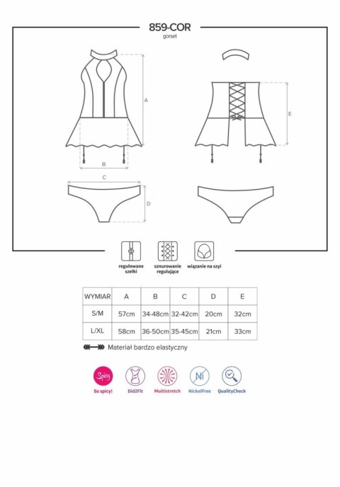 Gorset L/XL 859-COR-1