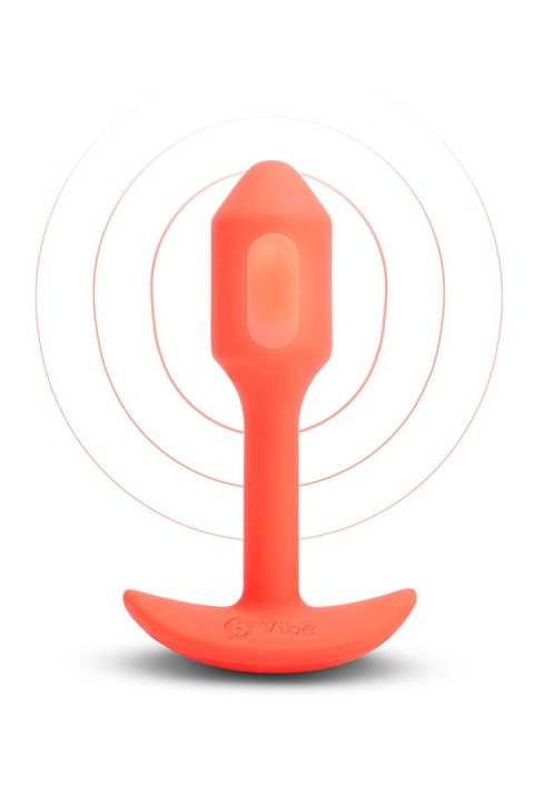 B-VIBE VIBRATING SNUG PLUG 1 ORANGE