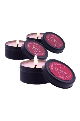 AMOUR MASSAGE CANDLE SET OF 3 SCENTS