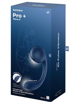 Stymulator punktu G - Pro+ Wave 4 Connect App dark blue