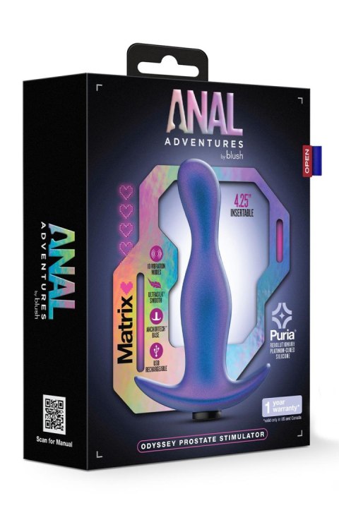 ANAL ADVENTURES MATRIX ODYSSEY PROSTATE STIMULATOR SPACE AGE BLUE