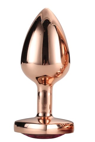 DREAMTOYS KOREK ANALNY GLEAMING LOVE ROSE GOLD PLUG SMALL