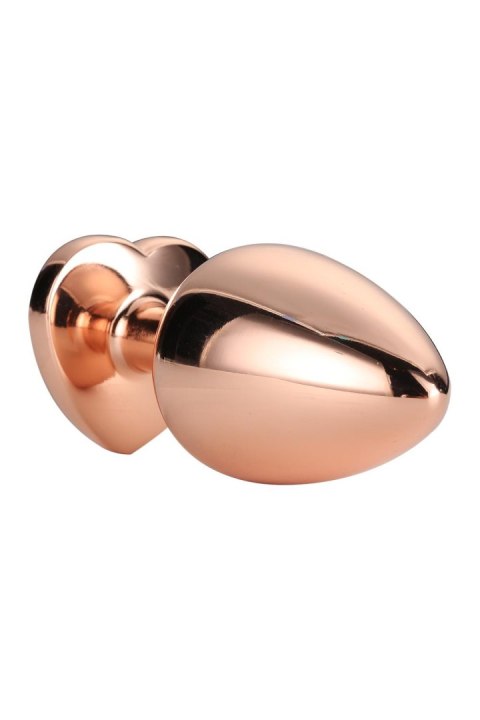 DREAMTOYS KOREK ANALNY GLEAMING LOVE ROSE GOLD PLUG SMALL