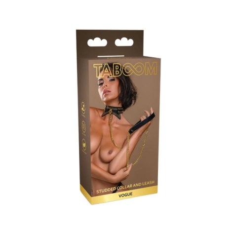 Taboom obróżka ze smyczą Vogue Studded Collar and Leash