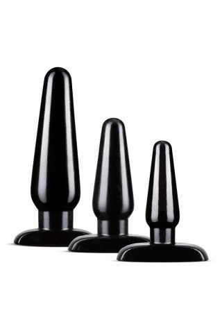 BLUSH ZESTAW KORKÓW ANAL ADVENTURES BASIC PLUG KIT BLACK