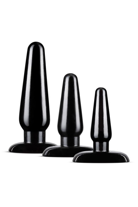 BLUSH ZESTAW KORKÓW ANAL ADVENTURES BASIC PLUG KIT BLACK