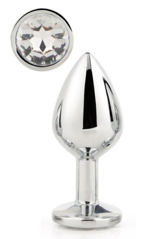 DREAMTOYS KOREK ANALNY GLEAMING LOVE SILVER PLUG MEDIUM