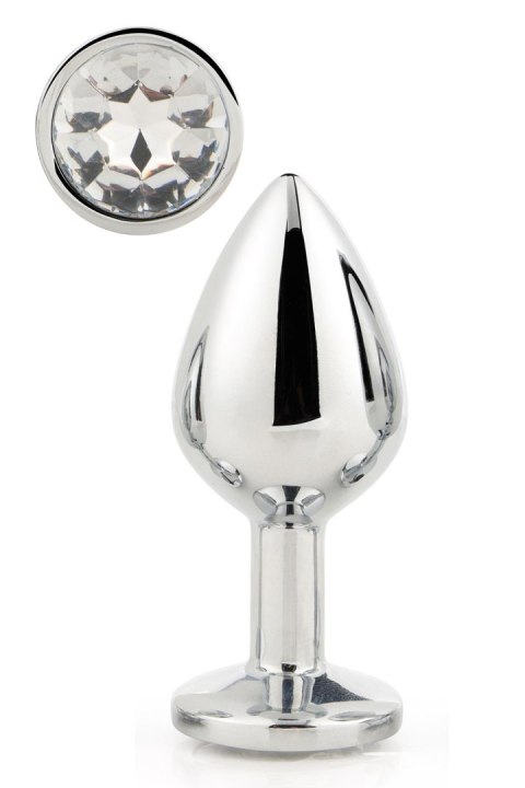 DREAMTOYS KOREK ANALNY GLEAMING LOVE SILVER PLUG MEDIUM