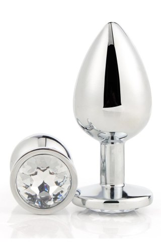 DREAMTOYS KOREK ANALNY GLEAMING LOVE SILVER PLUG MEDIUM