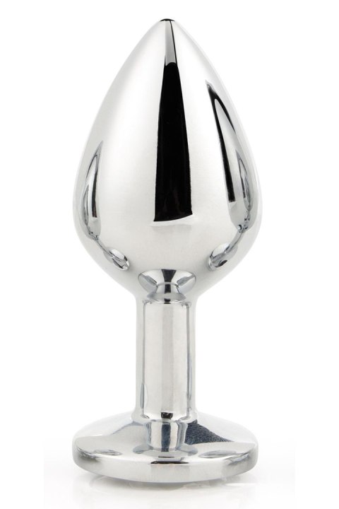 DREAMTOYS KOREK ANALNY GLEAMING LOVE SILVER PLUG MEDIUM