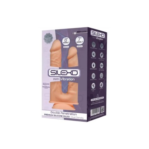 Silexd wibrator Double Penetration Vibration + LRS Flesh