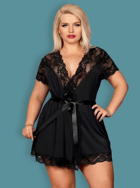 Szlafrok czarny L/XL 810-PEI-1