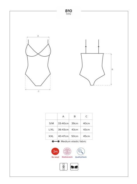 Body czarne L/XL 810-TED-1