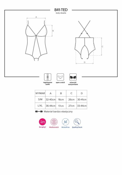 Body czarne L/XL 841-TED-1