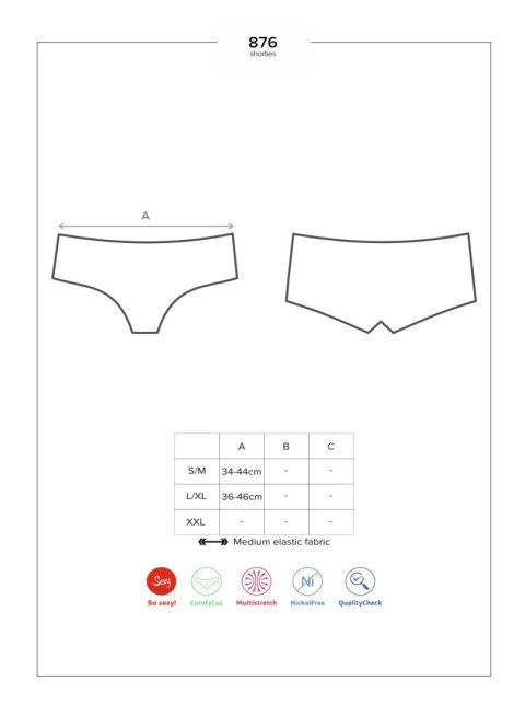 Szorty czarne L/XL 876-SHO-1