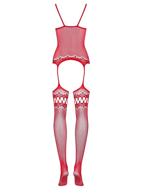 Bodystocking F214 czerwone S/M/L