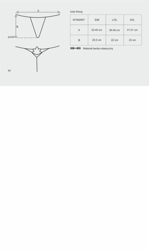 Luiza stringi czerwone S/M