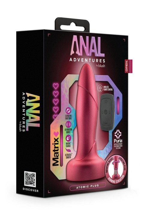 BLUSH ANAL ADVENTURES MATRIX ATOMIC PLUG MARTIAN WINE