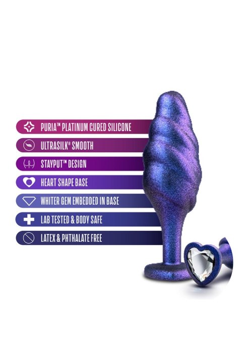 BLUSH ANAL ADVENTURES MATRIX BUMPED BLING PLUG SAPPHIRE
