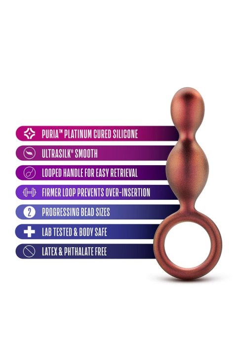 BLUSH ANAL ADVENTURES MATRIX SPIRAL LOOP PLUG COPPER
